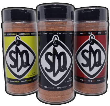 3 variety pack of SDQ BBQ Rubs